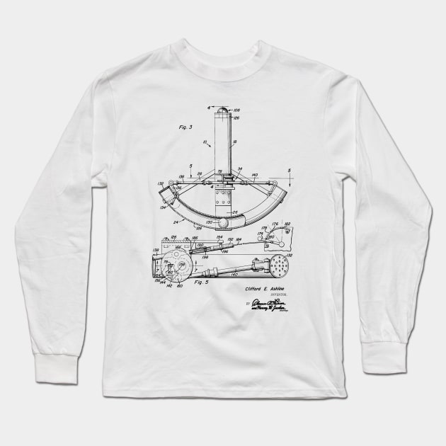 Impact Responsive Distress Signal Device Vintage Patent Hand Drawing Long Sleeve T-Shirt by TheYoungDesigns